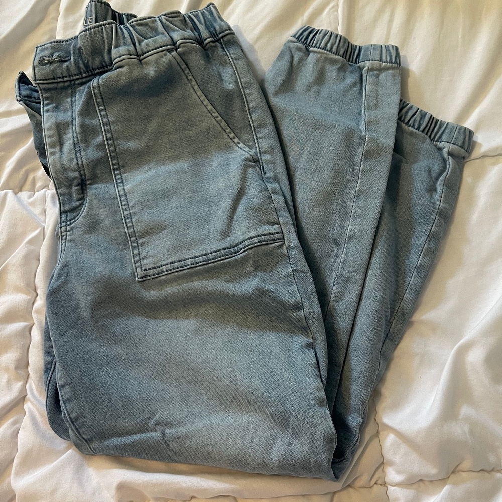 American Eagle stretch denim joggers